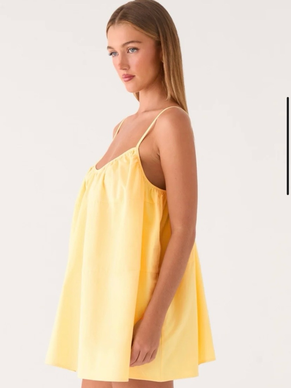 Peppermayo Yellow Lorima Mini Dress - Womens Size 6 - Picture 3 of 8